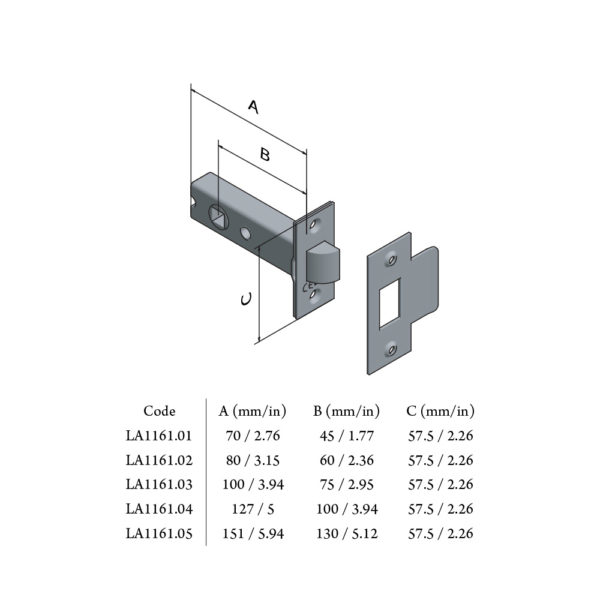 Tubular latch
