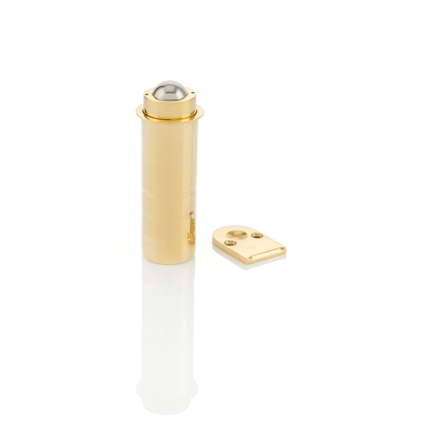 Solid brass adjustable roller catch for door gaps 1-8mm