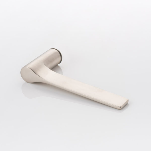 Fonteyn solid brass door lever handle with roseless rose