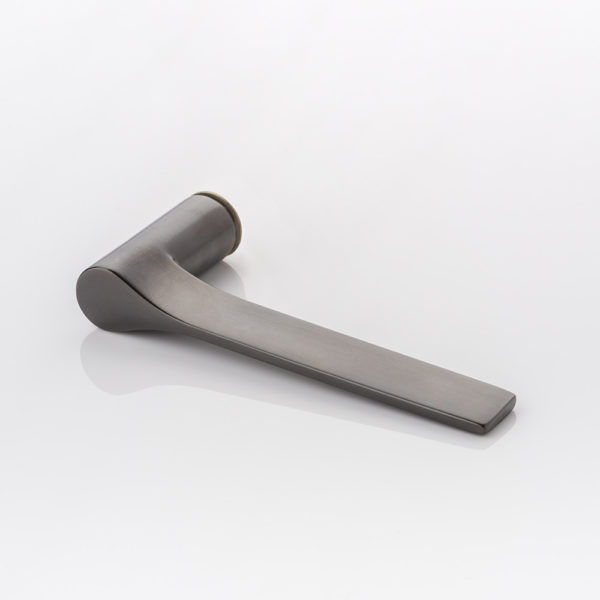 Fonteyn solid brass door lever handle with roseless rose