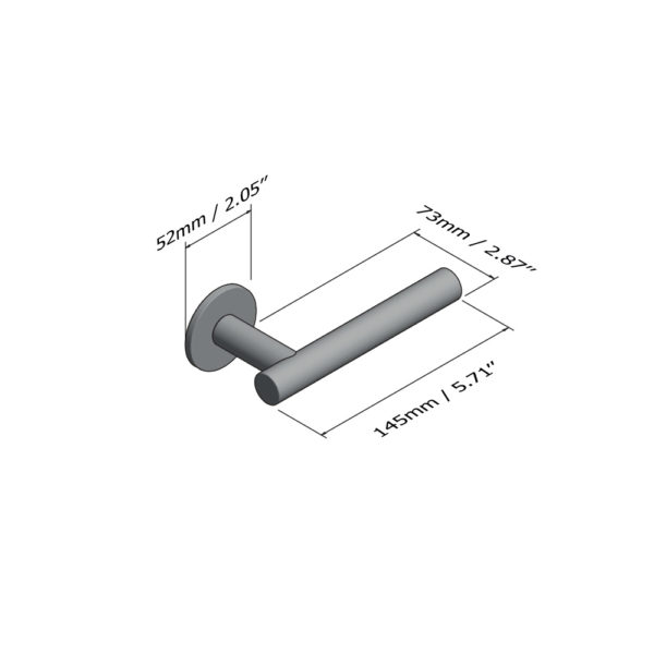 Davis solid brass door lever handle with round rose