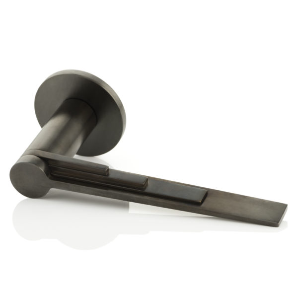 Scala II solid brass door lever handle