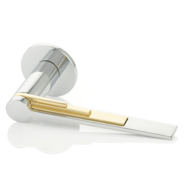 Scala II solid brass door lever handle