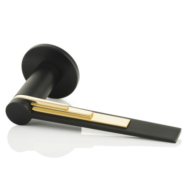 Scala II solid brass door lever handle