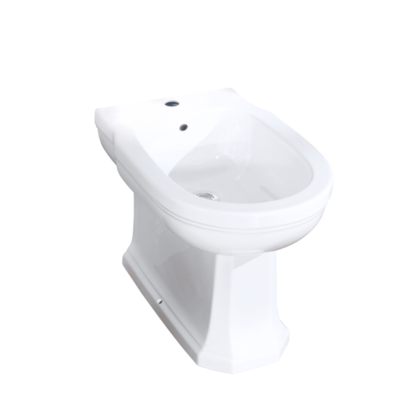 Back-to-wall bidet. One tap hole (Pair with Geberit in-wall frame: GEB-111.524.00.1)