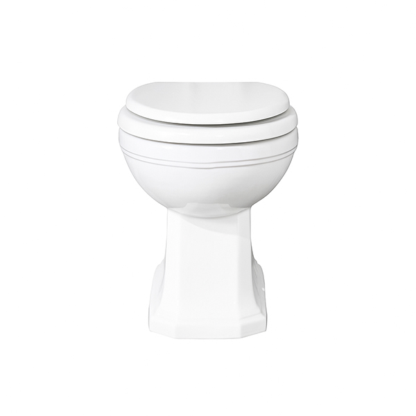 Back-to-wall toilet pan. (Pair with Geberit in-wall frame & cistern: GEB-111.697.00.1)