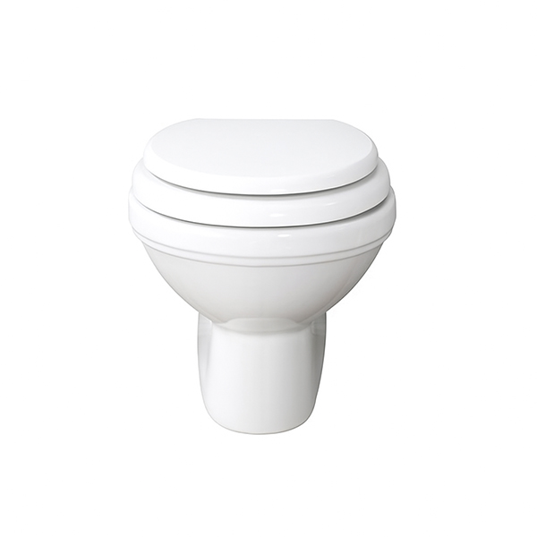 Wall hung toilet pan. (Pair with Geberit in-wall frame & cistern: GEB-111.697.00.1)