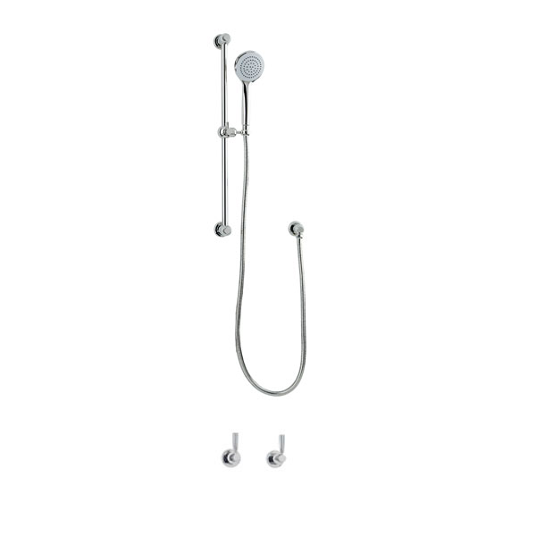Langbourn shower layout - handshower on rail & levers