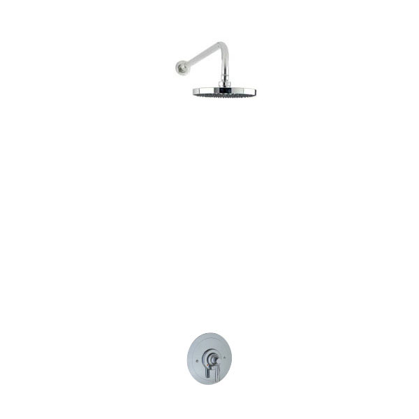 Langbourn shower layout - wall arm, rose & mixer