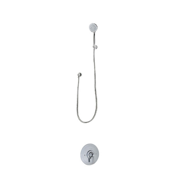 Langbourn shower layout - handshower on parking bracket & mixer