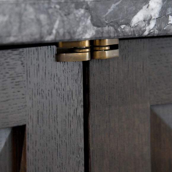 Solid brass pivot hinge for cabinets