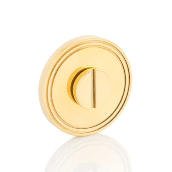 Emergency release round turn with grooved rose