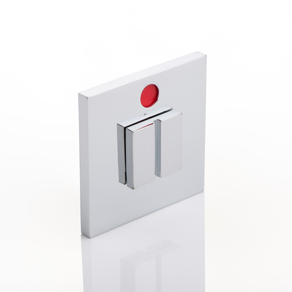 Emergency Release square turn with square rose with indicator