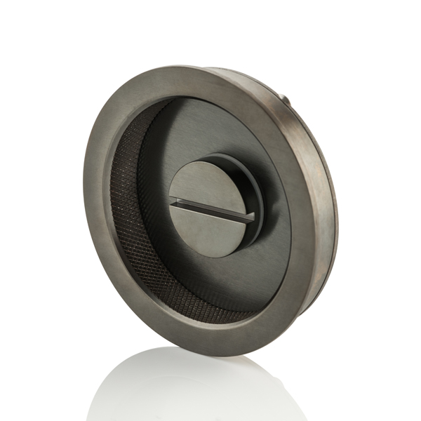 Round solid brass privacy turn/release & diamond knurl