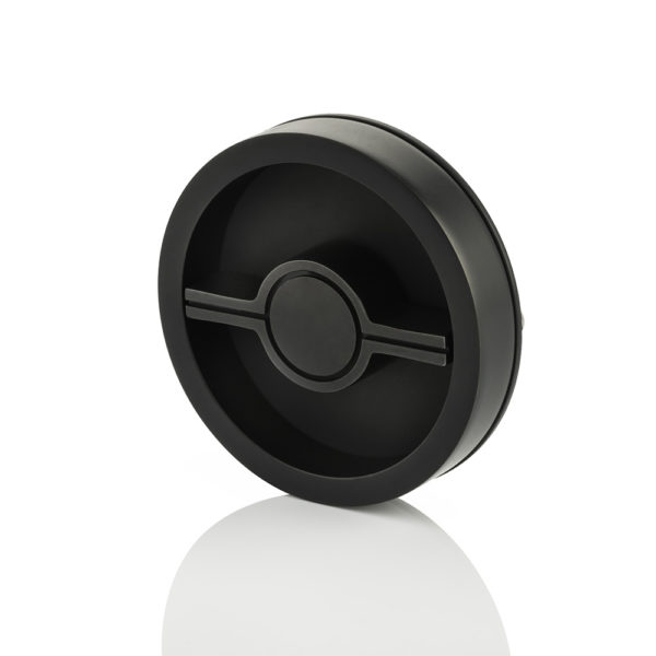 KH Dot solid brass recessed pull with privacy turn/release