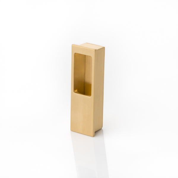 Solid brass pocket sliding door end pull