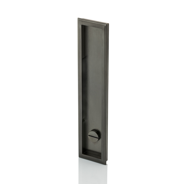 Darlington solid brass recessed pull with privacy turn/release