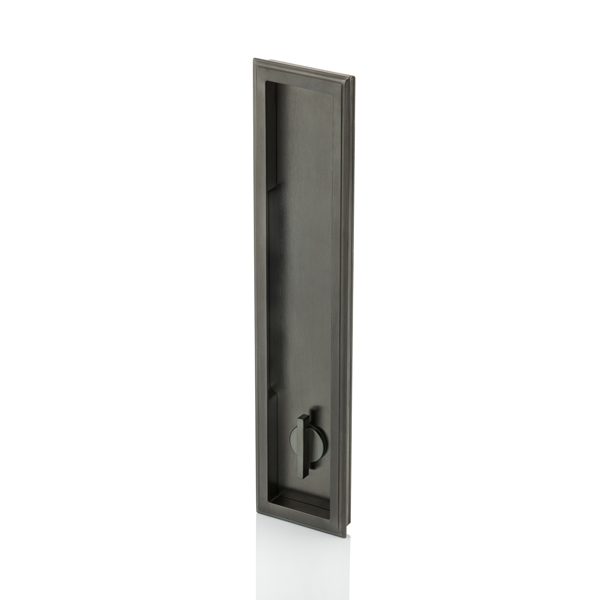 Darlington solid brass recessed pull with privacy turn/release