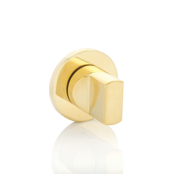 Pinch thumb turn with round rose