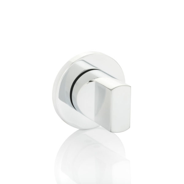 Pinch thumb turn with round rose