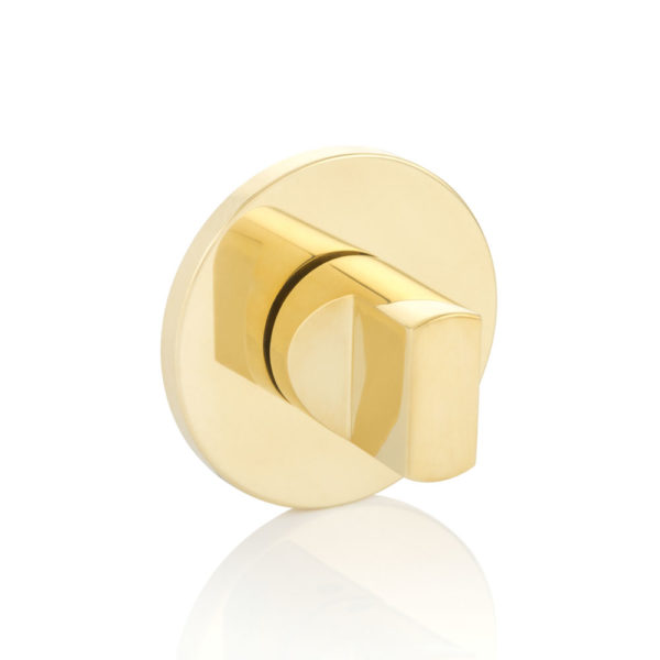 Pinch thumb turn with round rose