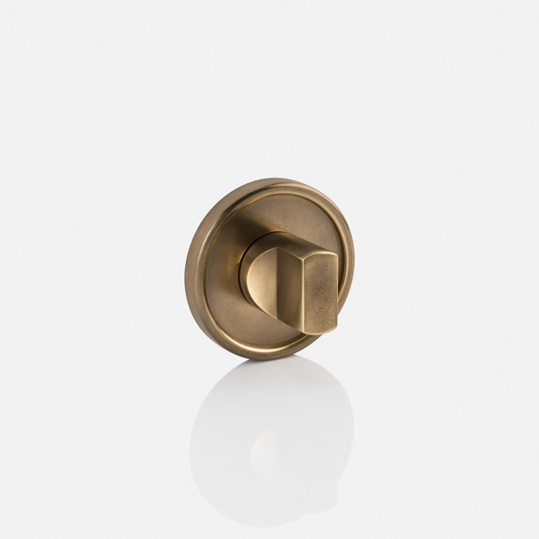 Mount thumb turn with round rose