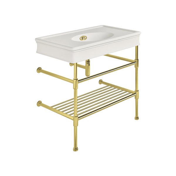 Lonsdale 860mm large basin on basin stand
