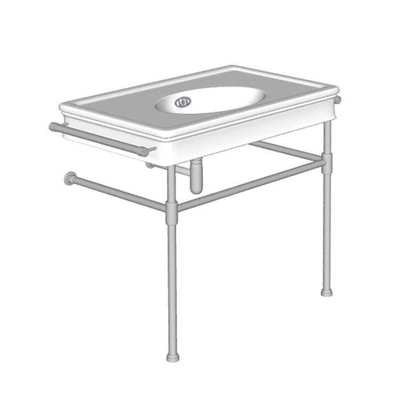 Lonsdale 860mm large basin on basin stand
