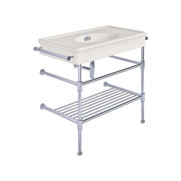 Lonsdale 860mm large basin with rail mount holes on basin stand