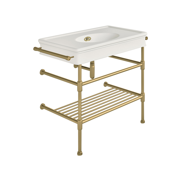 Lonsdale 860mm large basin with rail mount holes on basin stand