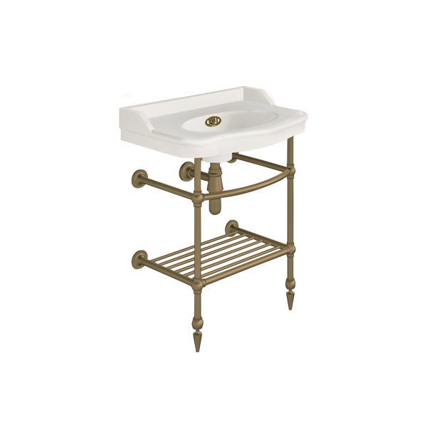 Paris 650mm basin on basin stand. Zero, one or three tap holes.