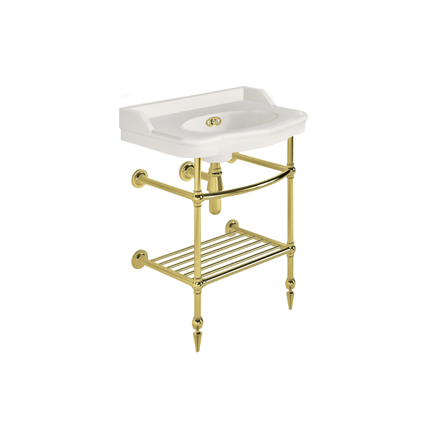 Paris 650mm basin on basin stand. Zero, one or three tap holes.