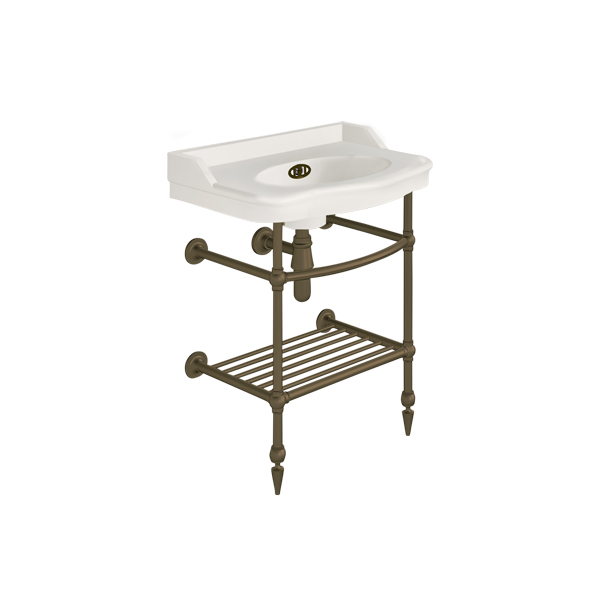 Paris 650mm basin on basin stand. Zero, one or three tap holes.