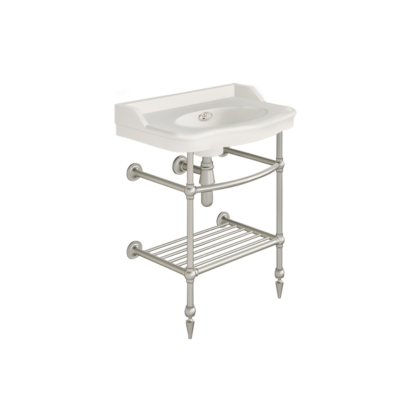 Paris 650mm basin on basin stand. Zero, one or three tap holes.