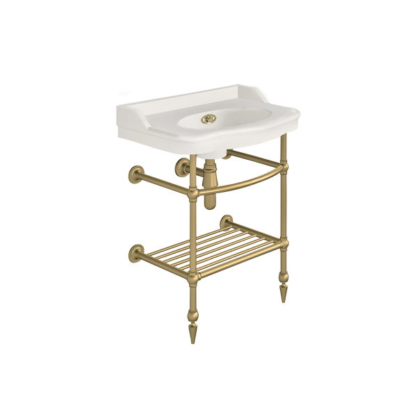 Paris 650mm basin on basin stand. Zero, one or three tap holes.