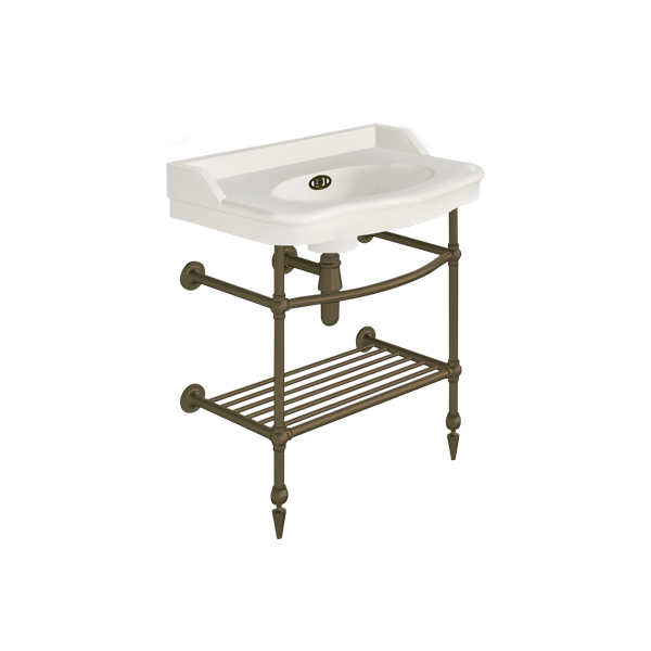 Paris 760mm basin on basin stand. Zero, one or three tap holes.