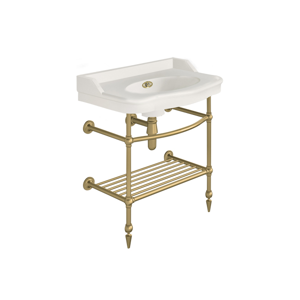 Paris 760mm basin on basin stand. Zero, one or three tap holes.