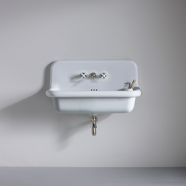 Rockwell large wall hung basin 900mm in White