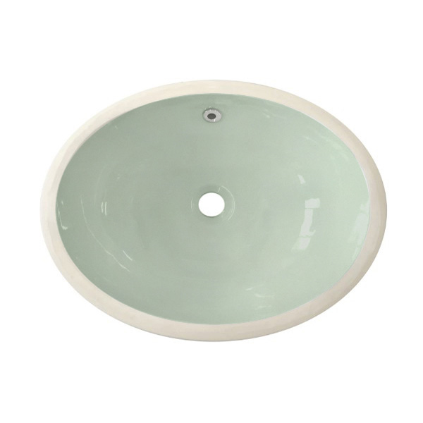 Rockwell oval undermount basin 450 x 320mm in Willow Green