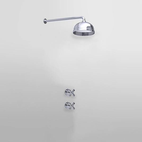 ROCKWELL - Shower layout - wall arm, rose & xheads