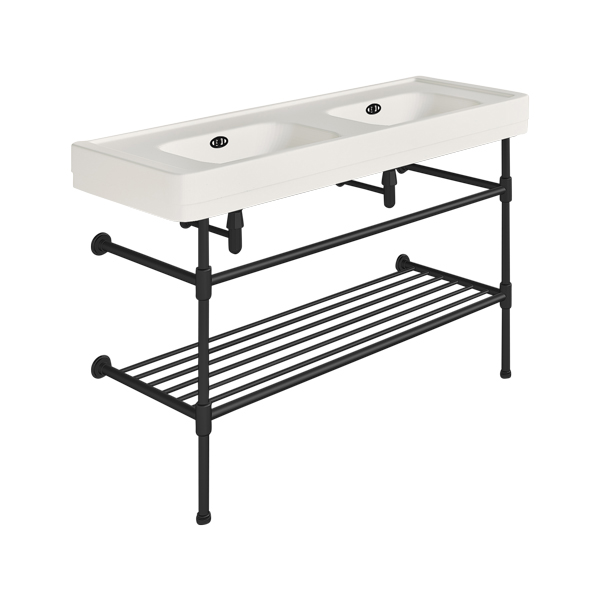 Soho 1300mm double basin on basin stand