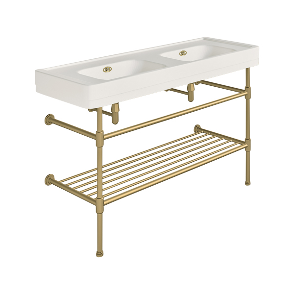 Soho 1300mm double basin on basin stand