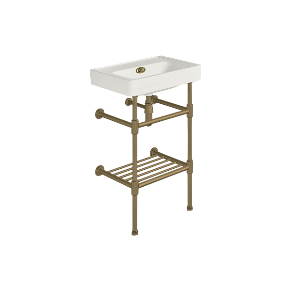 Soho 500mm powder room basin on basin stand