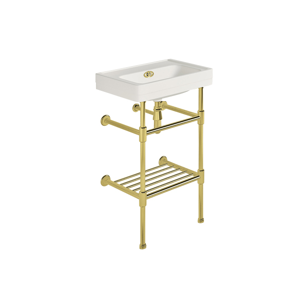 Soho 500mm powder room basin on basin stand