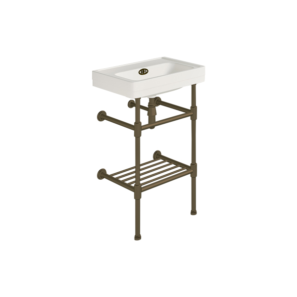 Soho 500mm powder room basin on basin stand