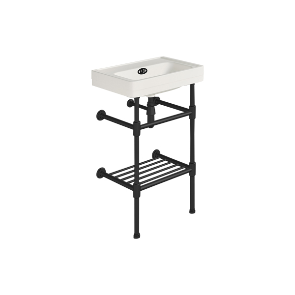 Soho 500mm powder room basin on basin stand
