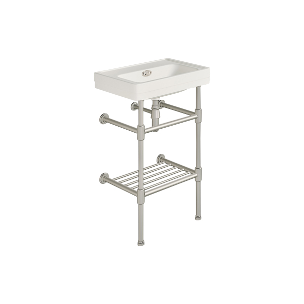 Soho 500mm powder room basin on basin stand