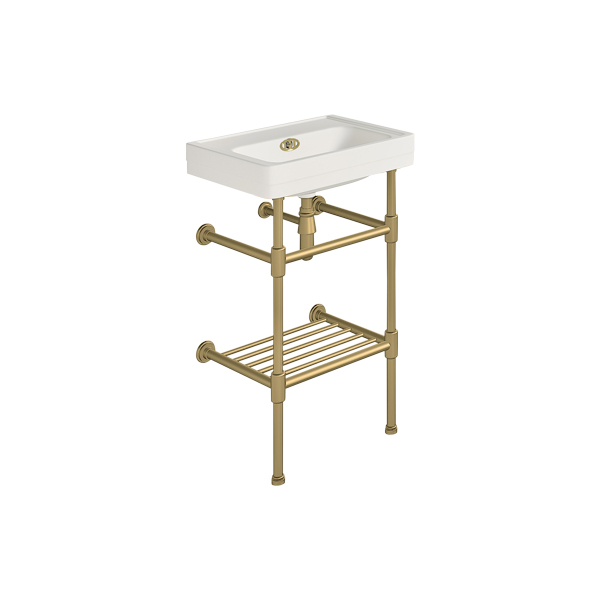 Soho 500mm powder room basin on basin stand