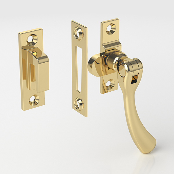 Solid brass traditional bulb end casement fastener
