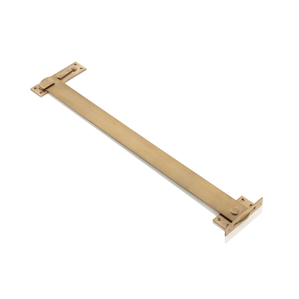 Solid brass window shutter bar